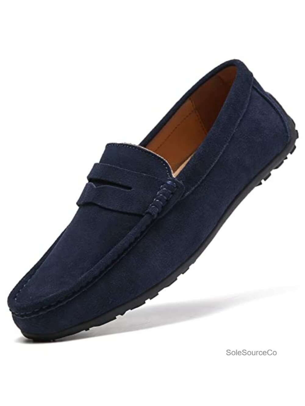 Men's Leather Slip-On Loafers Driving Walking Shoes